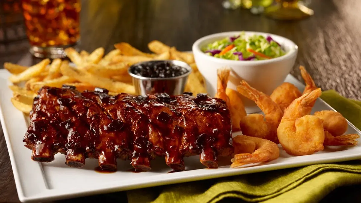 Fridays™ Signature Half-Rack Ribs & Shrimp