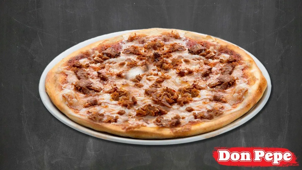 Vegán Hagymás Szejtános pizza