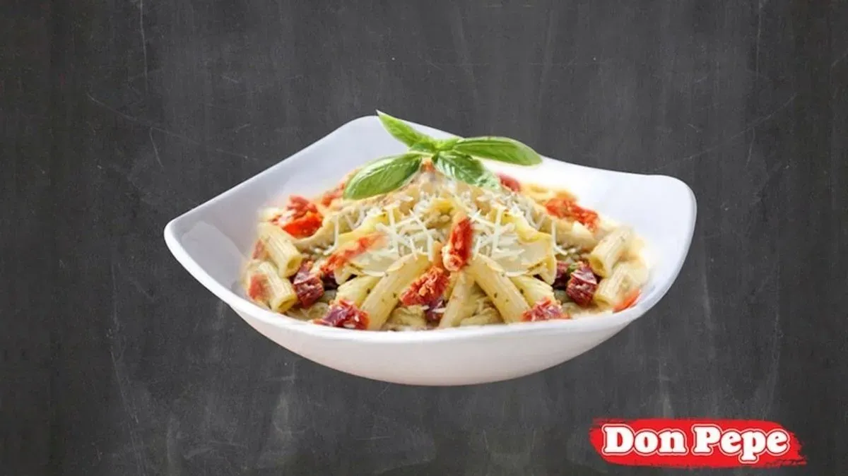 Penne Portobello kacsahússal