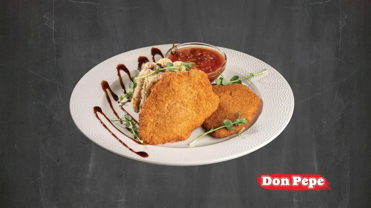Vegán Rántott Szelet Mexikói Rizskörettel, Salsáva