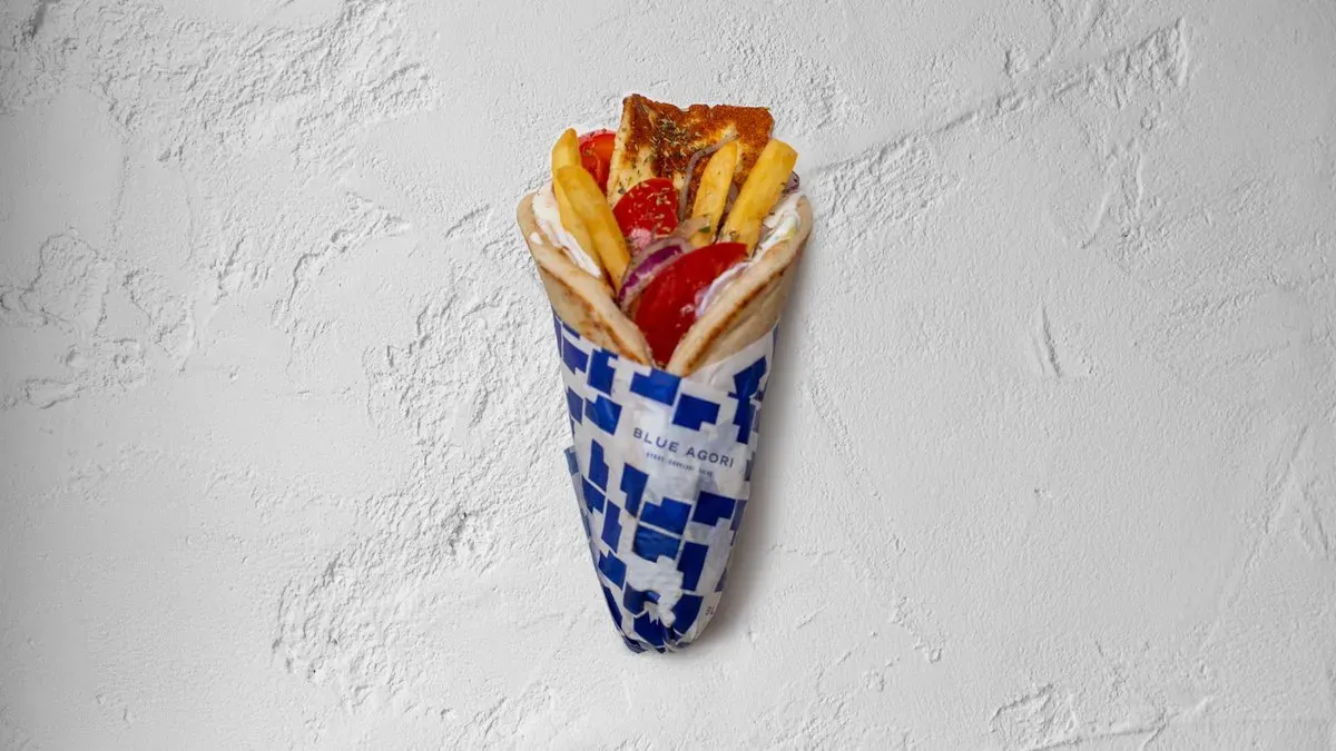 Halloumi pita 🌯🧀 szénsavmentes ásványvízzel