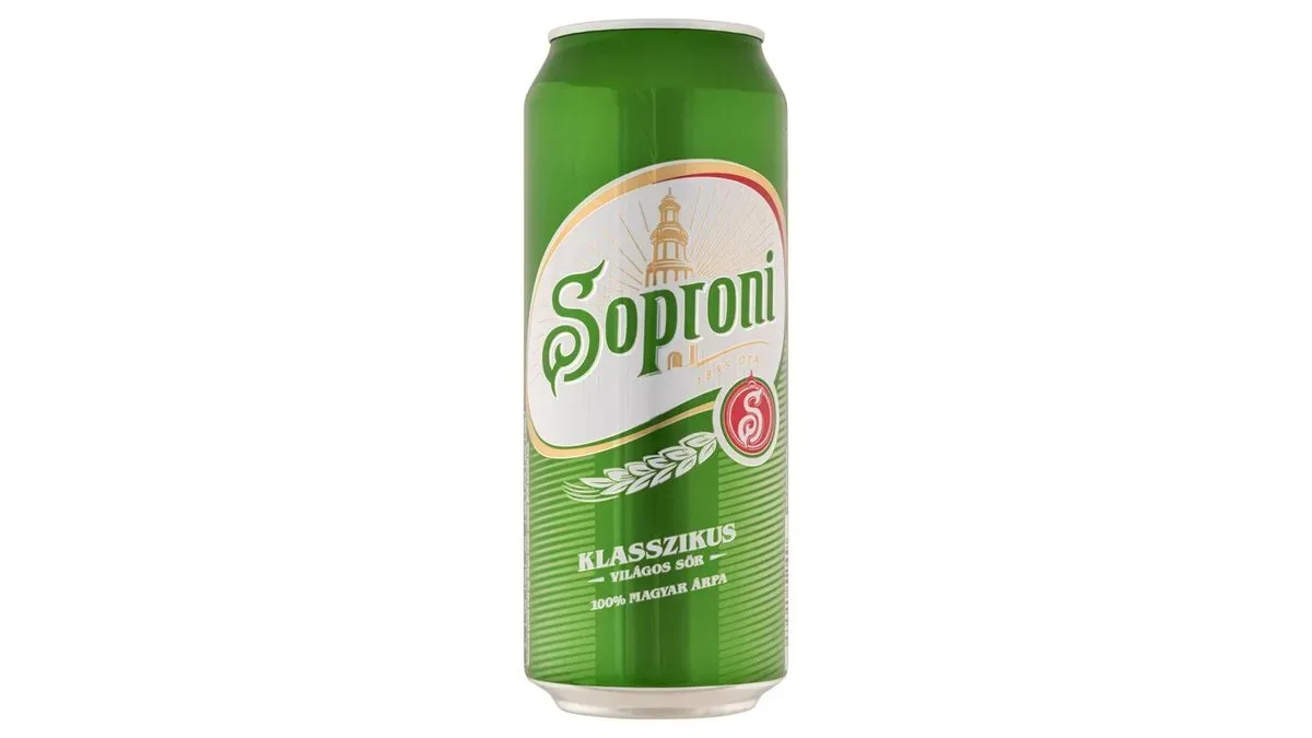 Soproni Klasszikus világos sör 4,5% 0,5 l