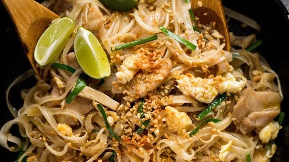 Padthai csirkehússal,zöldséggel (padthai ga)