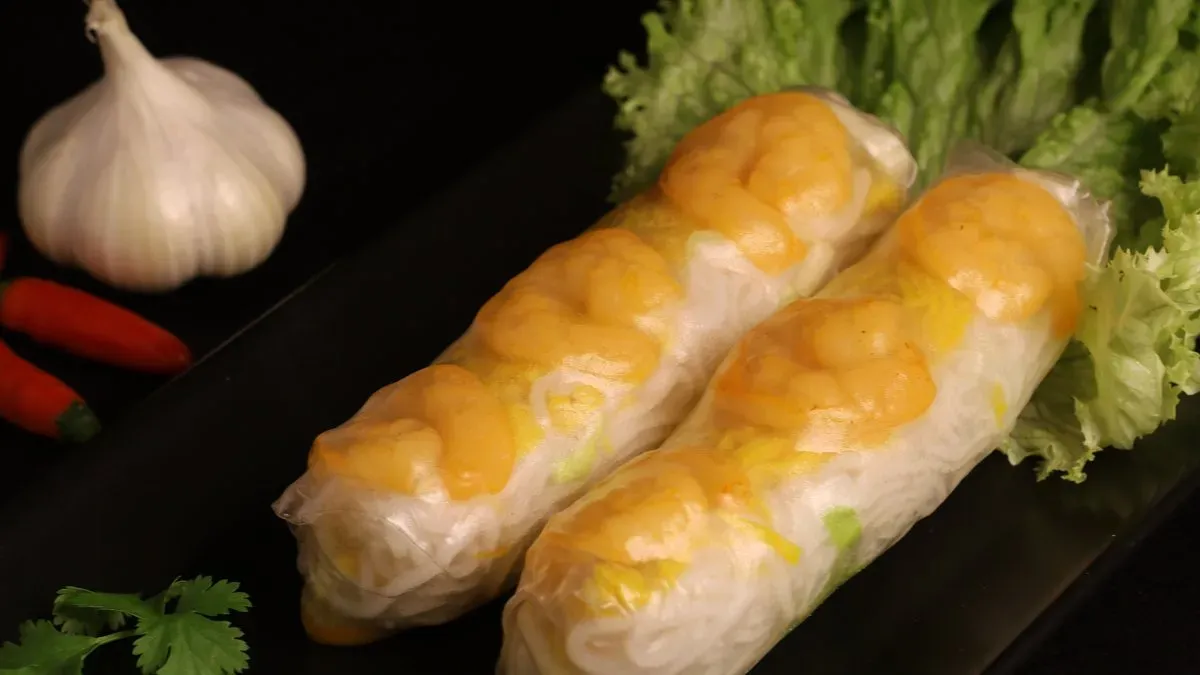Nyári tekercs,rákkal, hoisin szósszal 2db (nem cuon nhan tom)