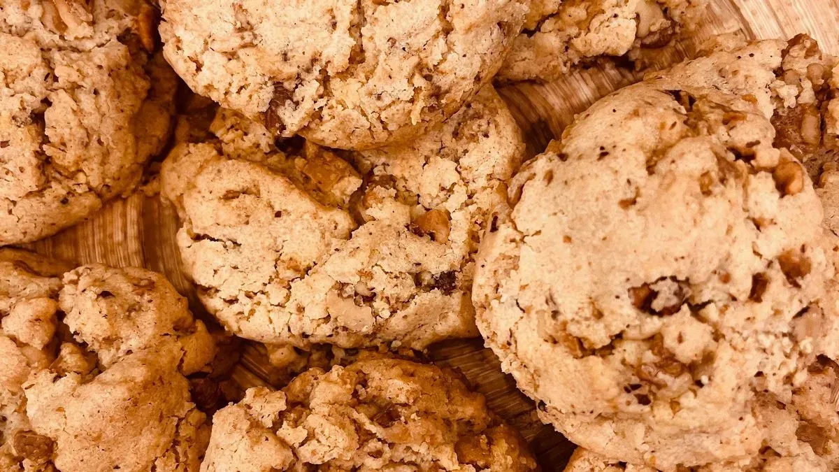 Karamellás Diós Cookie
