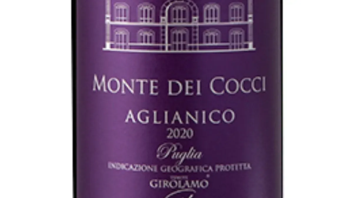 MONTE DEI COCCI AgIianico I.G.P. Puglia 2020- vörösbor -Tenute Girolamo