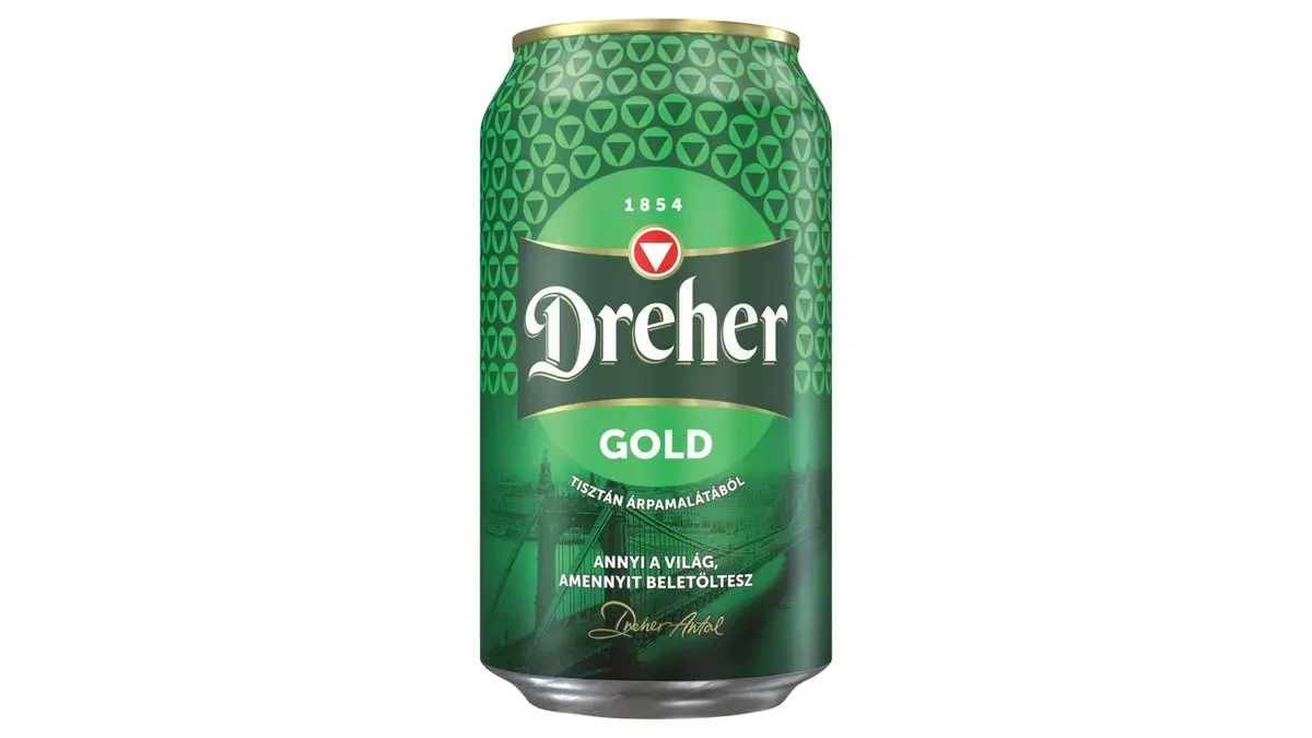 Dreher Gold minőségi világos sör 5% 0,33 l