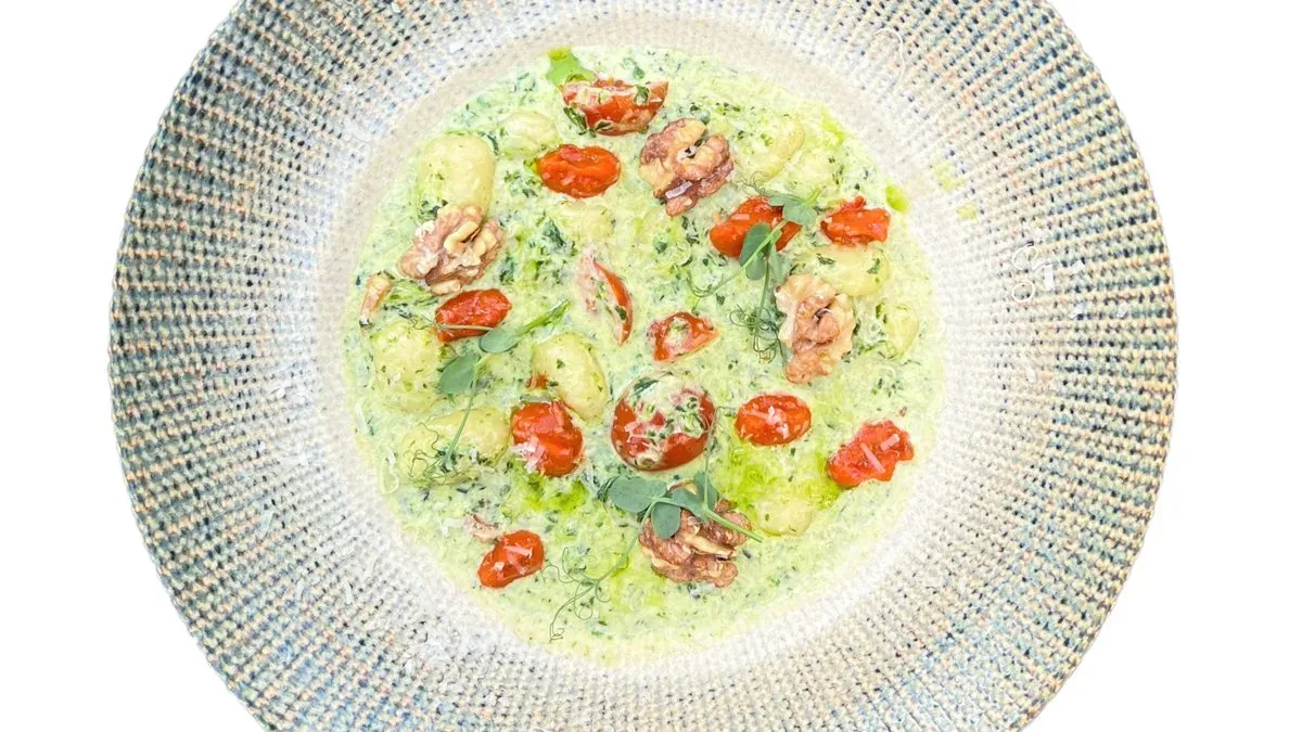 Gnocchi gorgonzolával és spenóttal