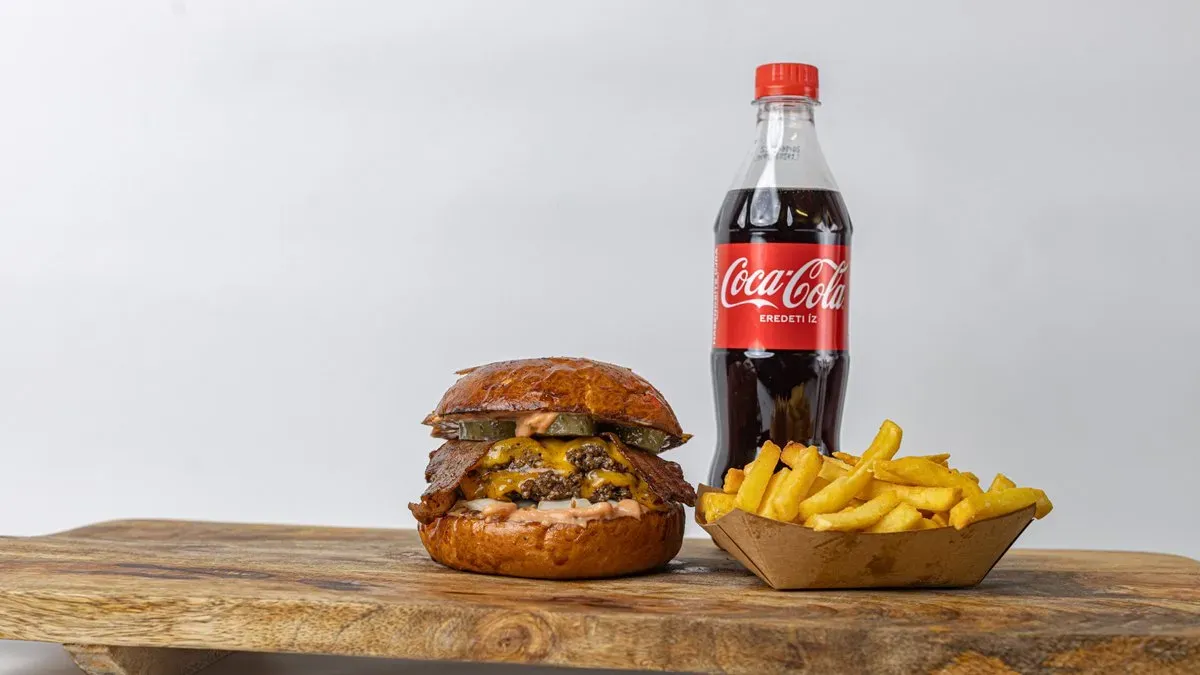 Smashed burger menu