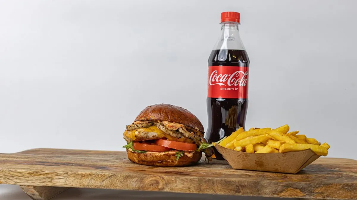 Chicken burger menu