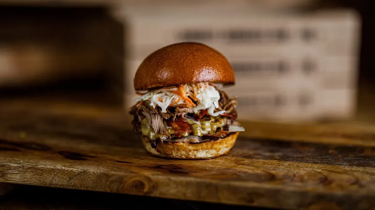 Coca Cola Smashed pulled pork burger menu