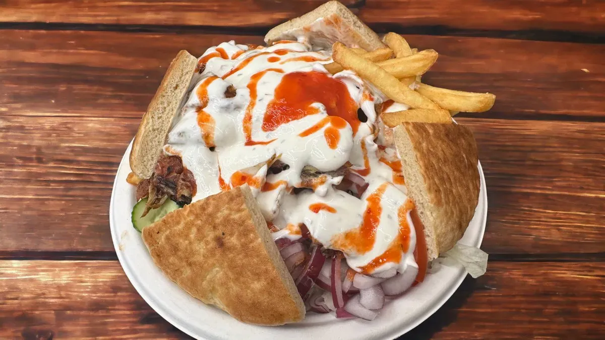 Gyros tál menü