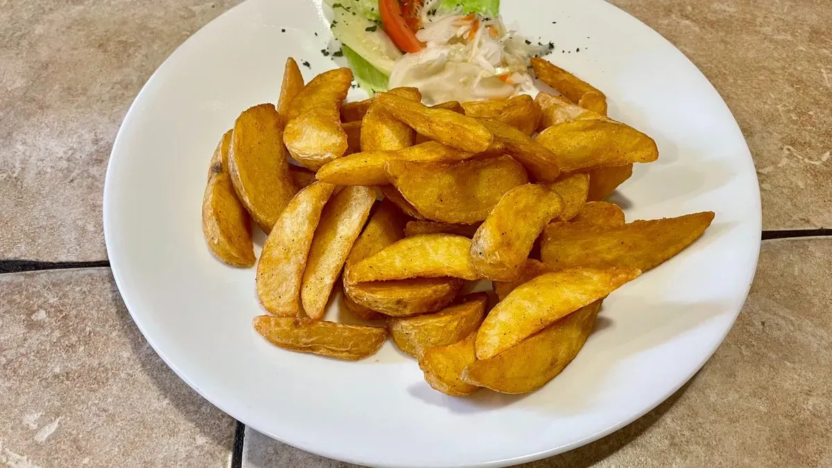 Steak burgonya