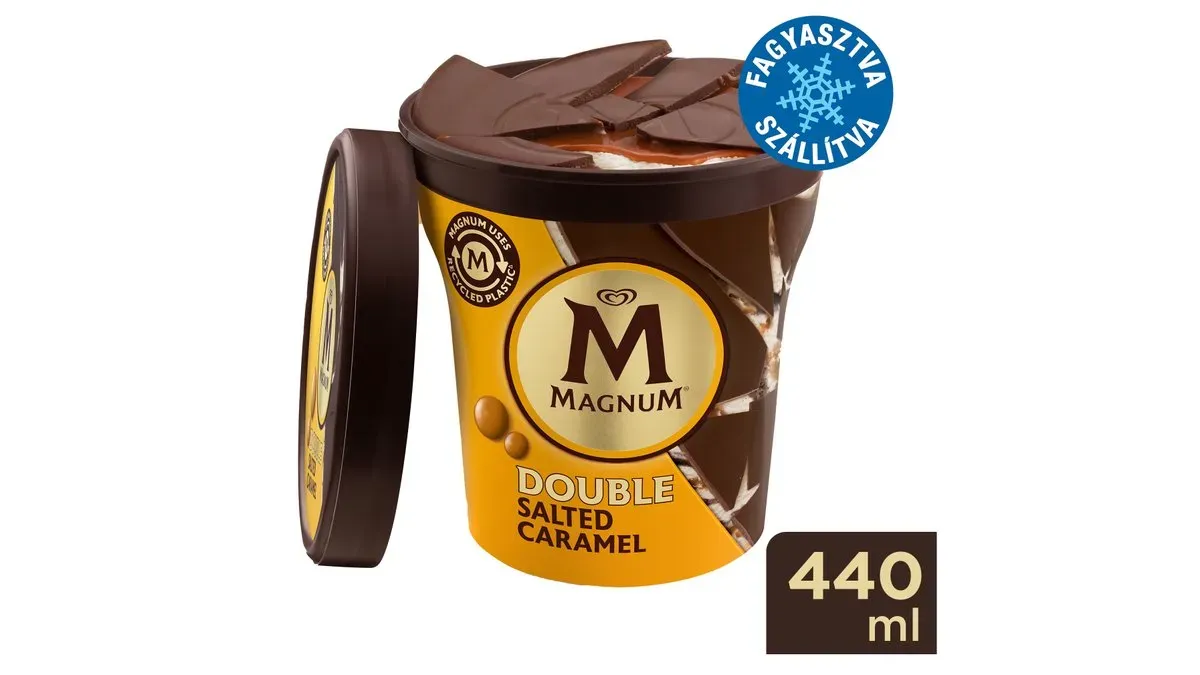 Magnum Double Salted Caramel Ice Cream (Poharas) 440ml