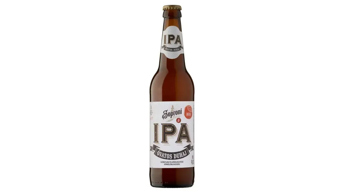 Soproni Óvatos Duhaj IPA Unfiltered Top-Fermented Beer Speciality 4,8% 0,5 l Bottle