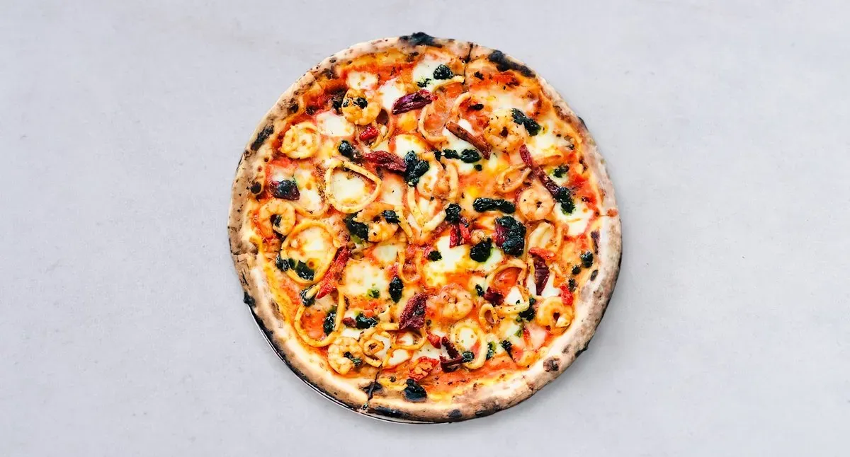 Garnélarákos pizza