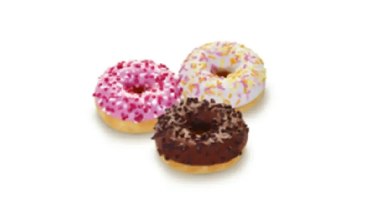 Mini fánkok (epres, vaníliás, étcsokoládés)