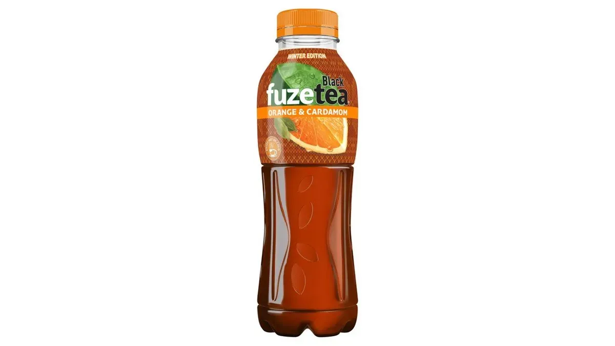 FUZETEA szénsavmentes narancs és kardamom ízű üdítőital feketetea- és kardamom kivonattal 500 ml