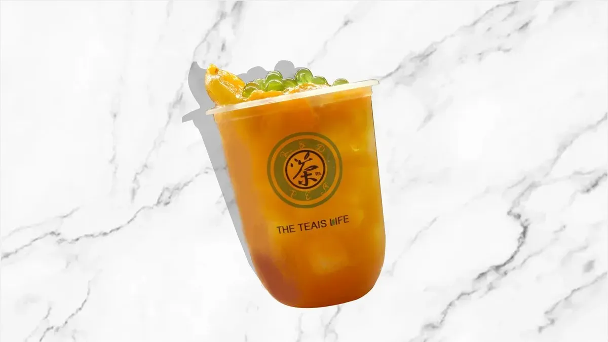 Peach green tea