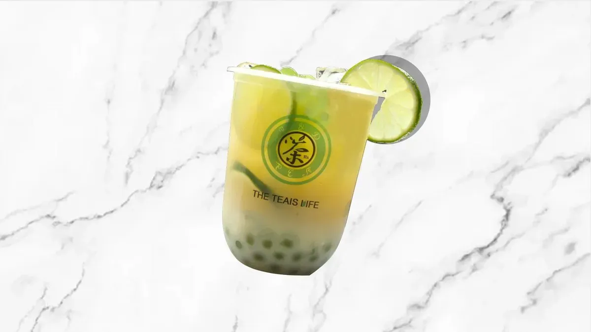 Yoghurt lime green tea
