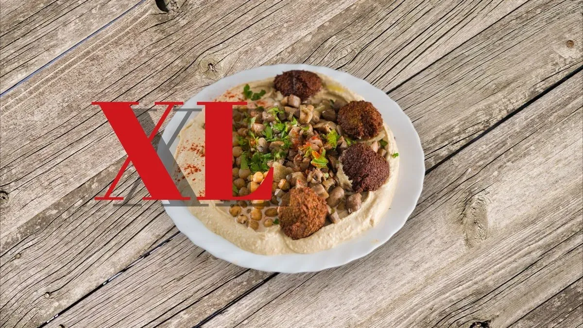 XL Hummusz komplett, pitával
