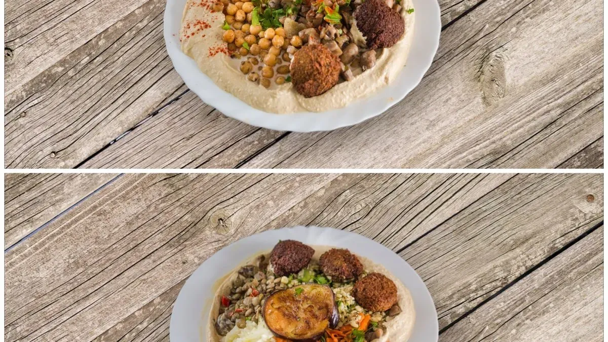 Hummus komplett + Hummusz salátákkal