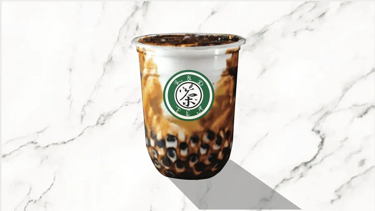 Brown sugar boba milk with milk foam  🔥❄️