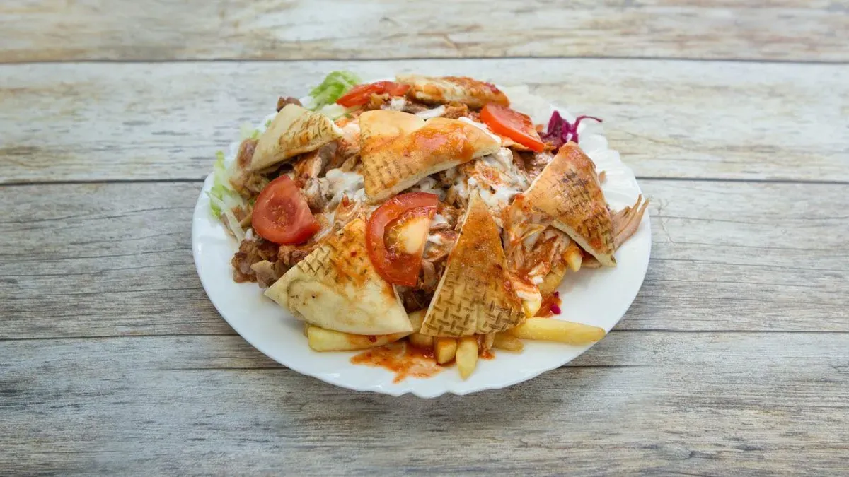 Nagy gyros tál