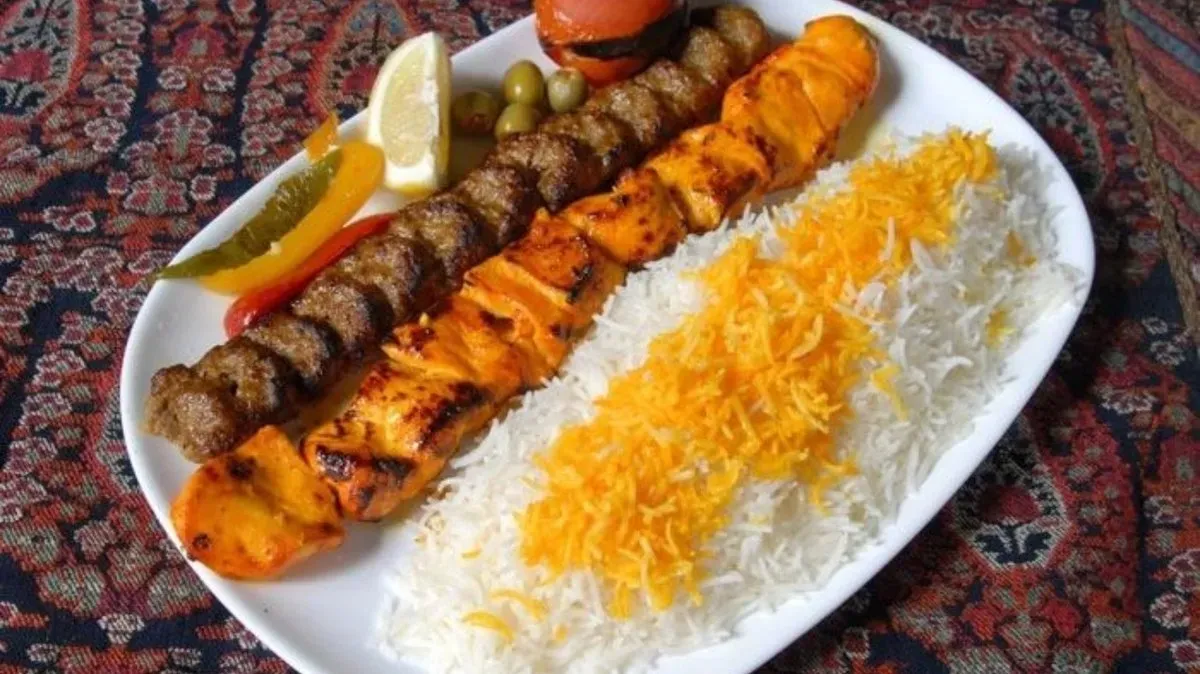 Chelow Kebab vaziri  کباب وزيری