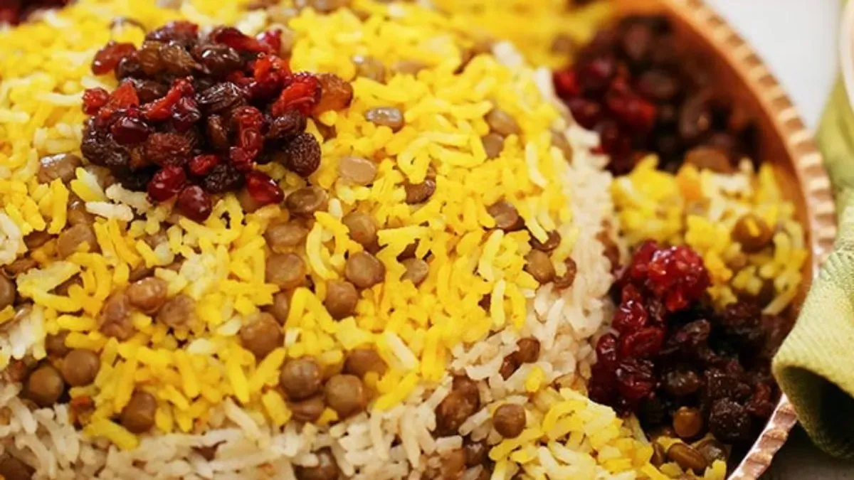 Adas Polo ( عدس پلو بدون گوشت )