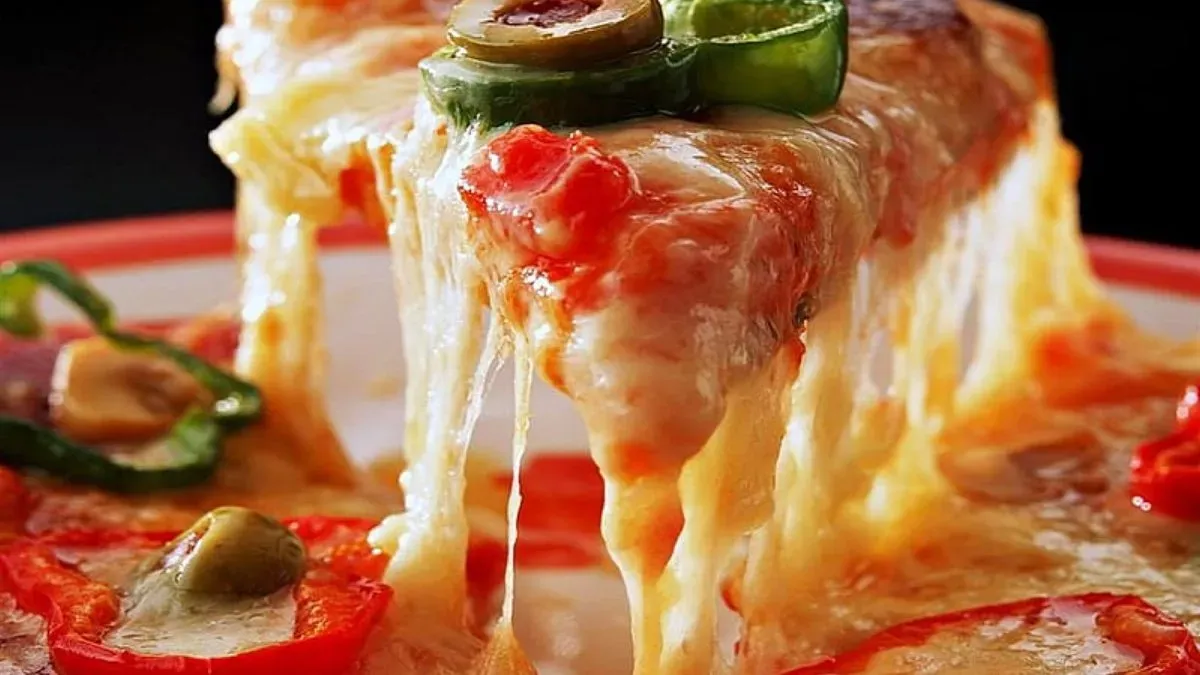 Pizza Vegan/پیتزا سبزیجات🫑🌽🫒🧅🧀