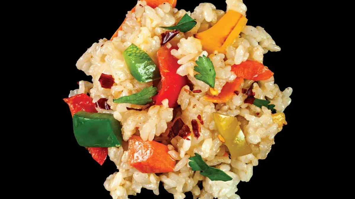 Chilis pirított rizs zöldségekkel (extra csípős)