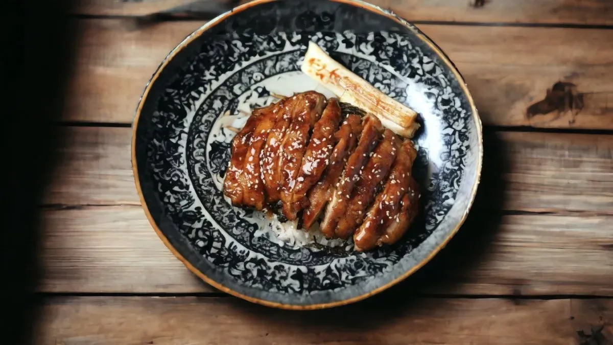 Japán különleges szósz csirke rizzsel /Japanese special sauce chicken with rice