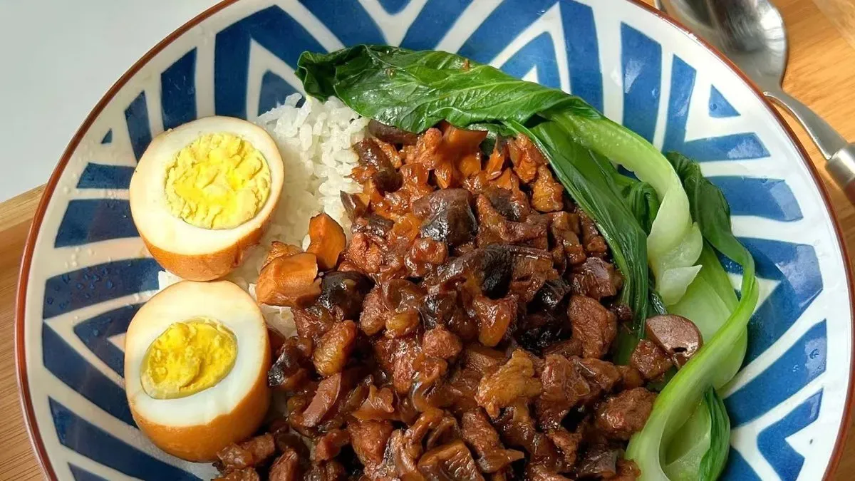 Párolt sertés rizs / Braised Pork Rice