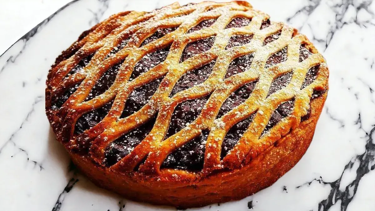 Vegán meggyes Amerikai pite