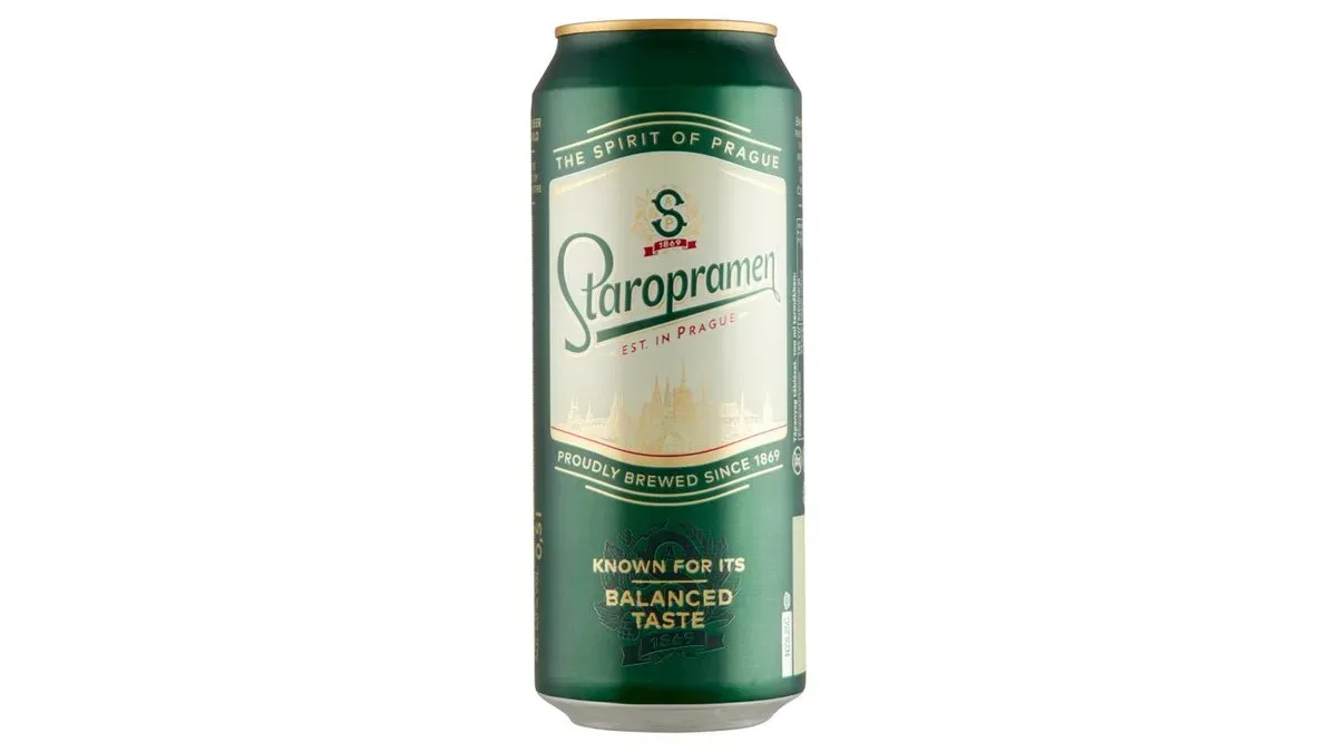Staropramen minőségi világos sör 5% 0,5 l