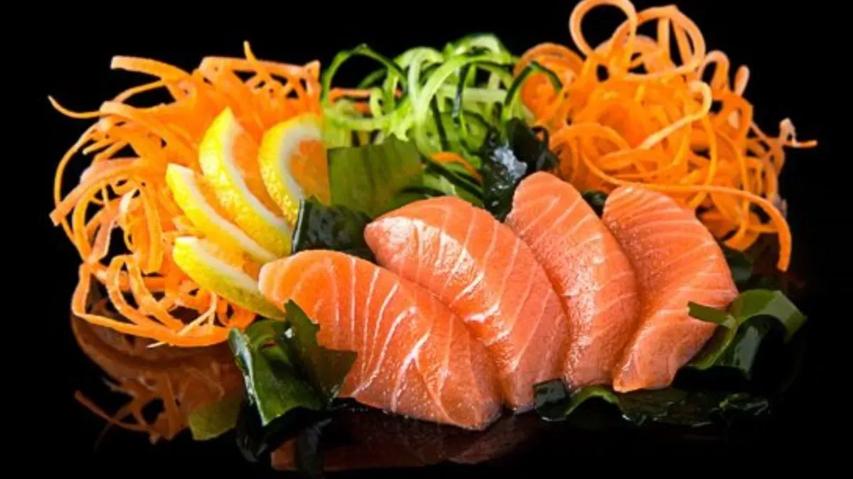4 db Lazac sashimi