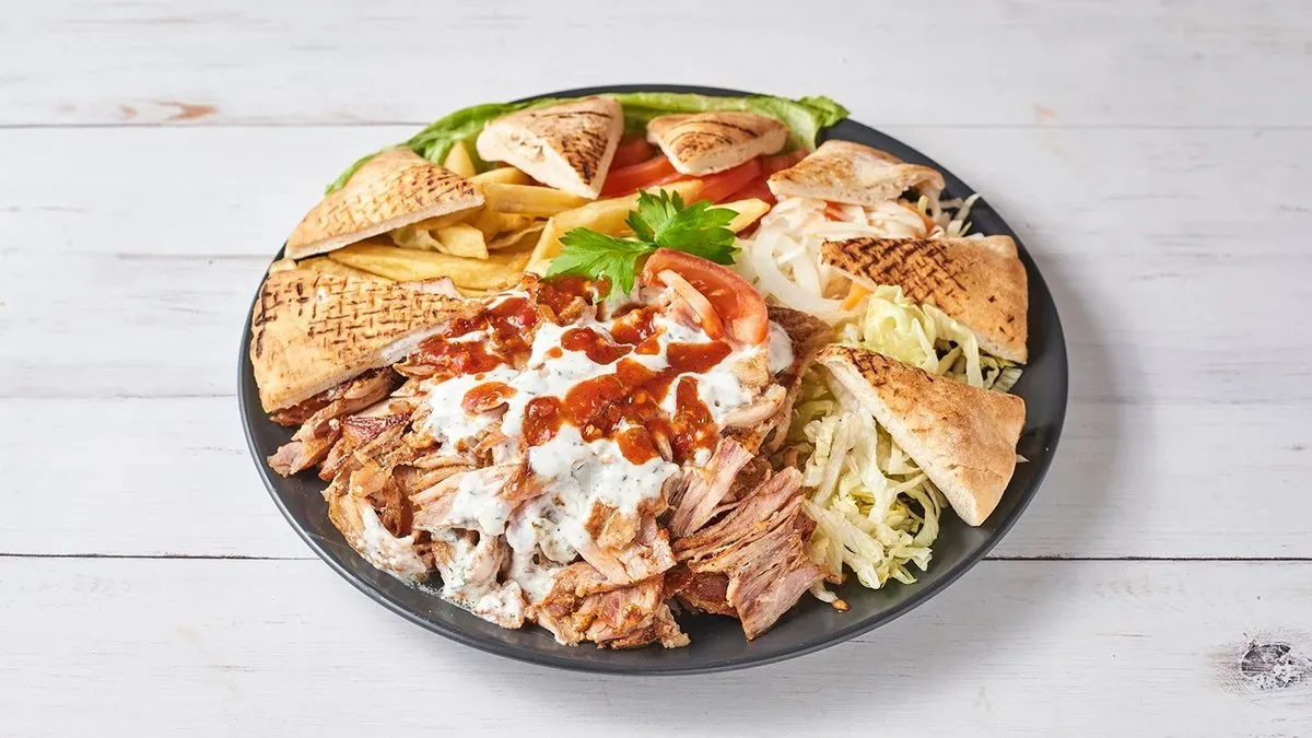 Kebab nagy tál