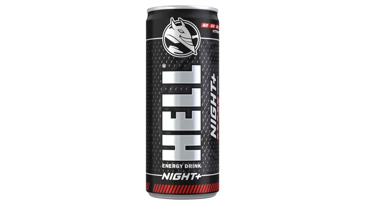 HELL Night+ tuttifruttiízű energiaital, vitaminozott, szénsavas 250 ml