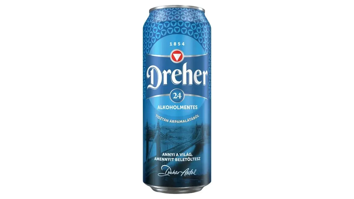 Dreher 24 alkoholmentes világos sör 0,5% 0,5 l