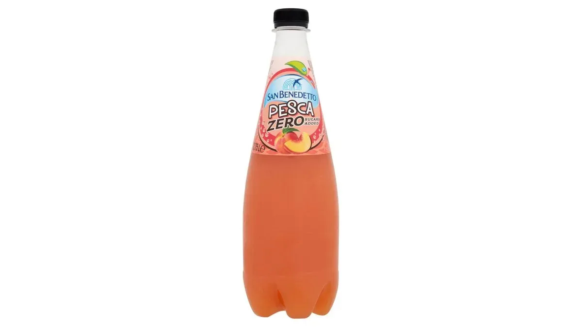 San Benedetto Zero Pesca alkoholmentes szénsavas gyümölcsízű üdítőital édesítőszerekkel 0,75 l