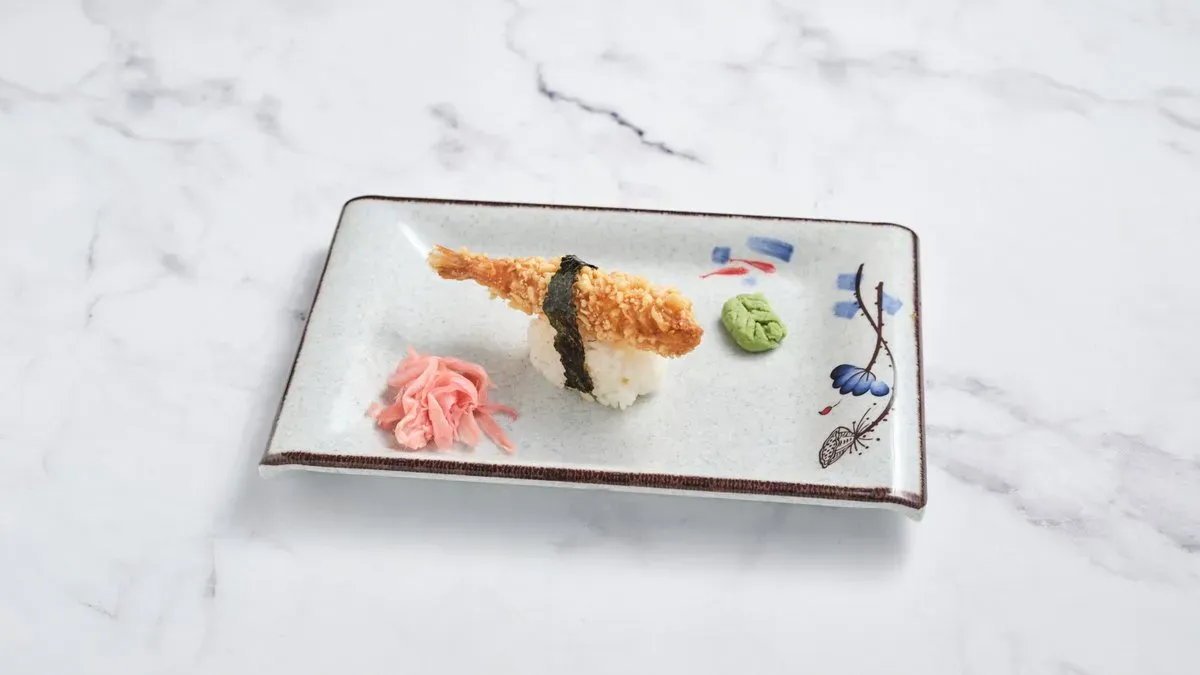 Tempurázott ropogós rák nigiri