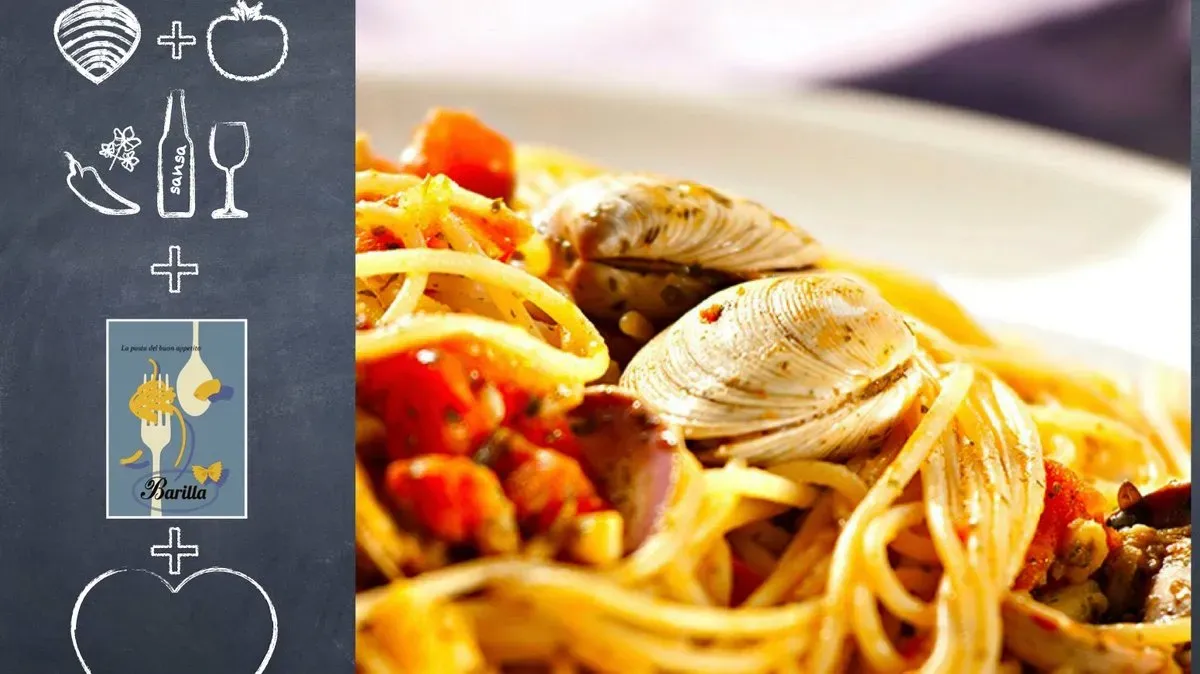 Pasta alle vongole con pomodorini