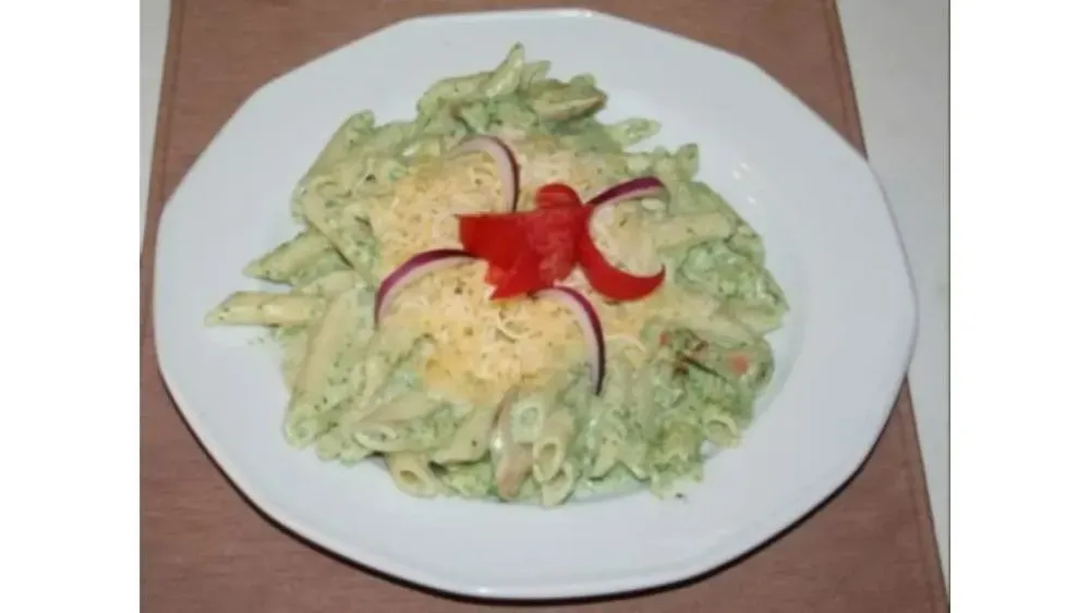 Tejszínes spenótos csirkés penne