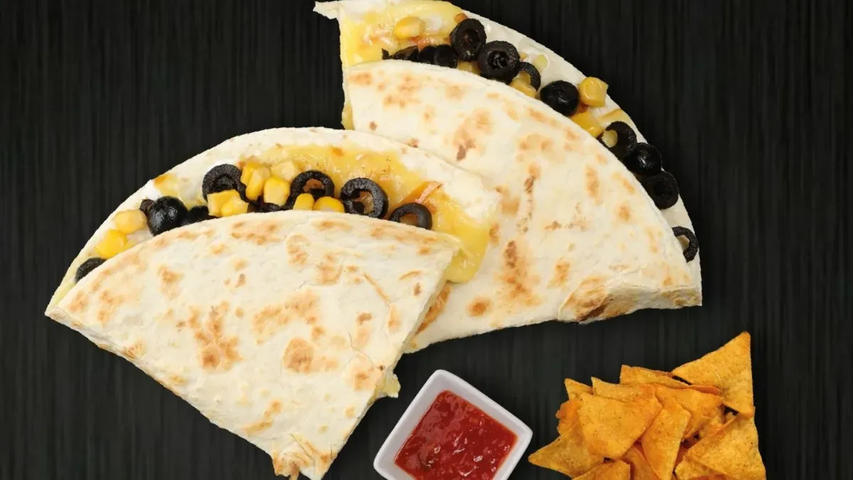 Vegetáriánus quesadilla menü