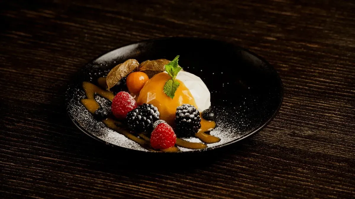 Panna Cotta con salsa al frutto della passione