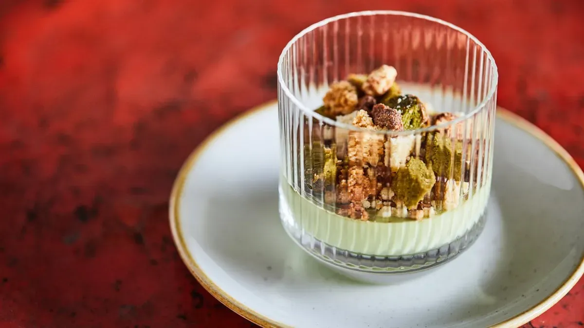 Matcha panna cotta