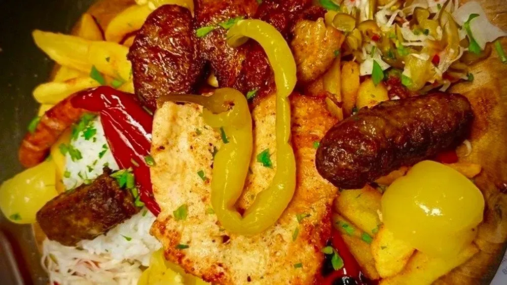 Sörbárka grilltál 2 főre