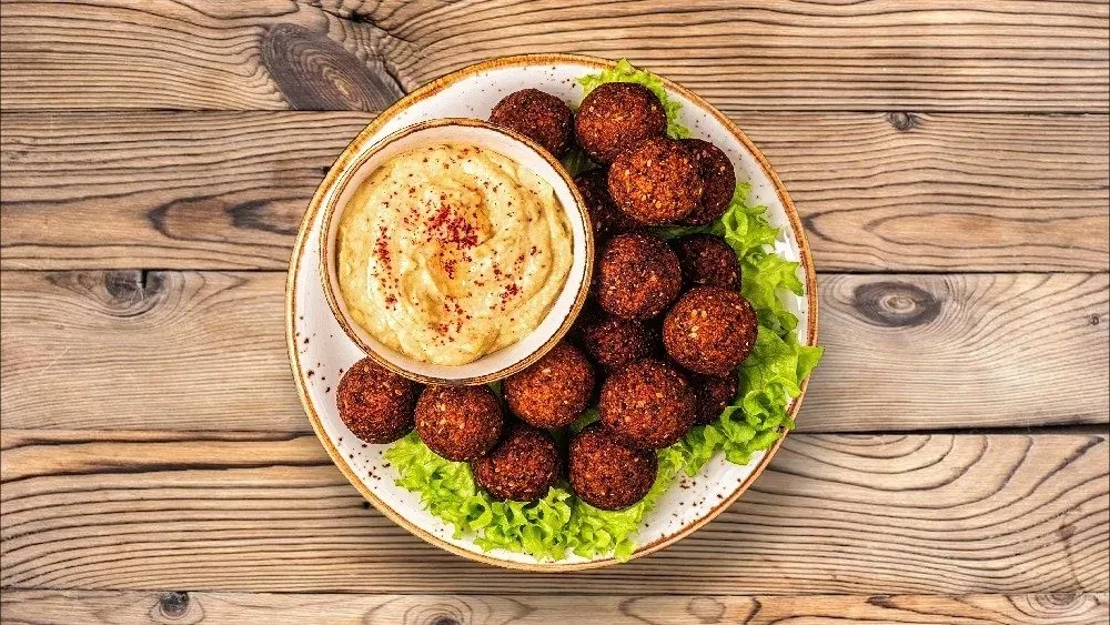 Falafel & Hummusz (nagy adag)
