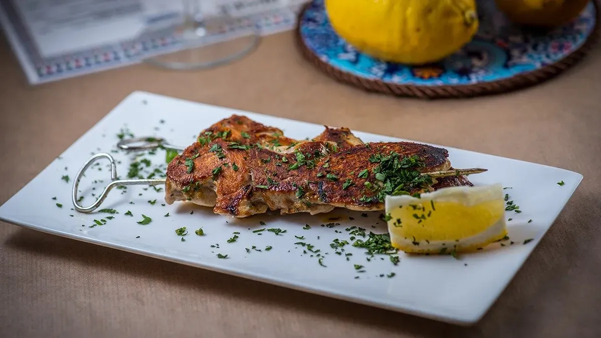 Brocheta de pollo